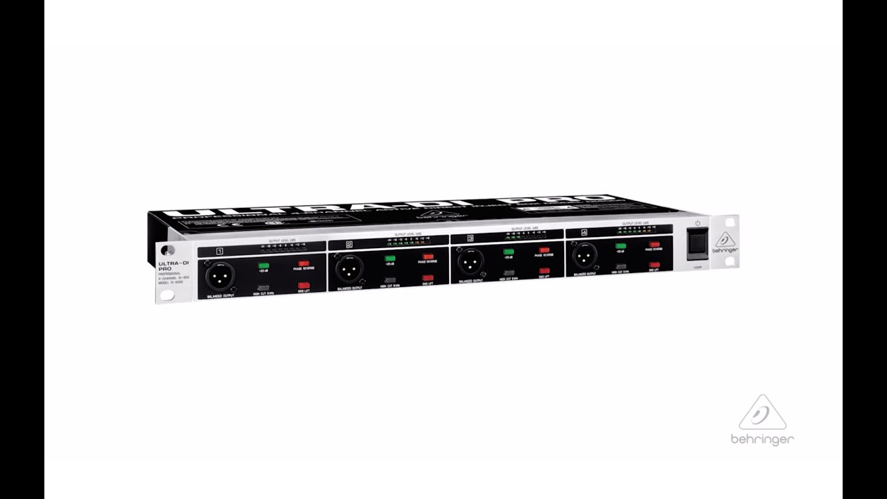 ULTRA-DI PRO DI4000 Professional 4-Channel Active DI-Box