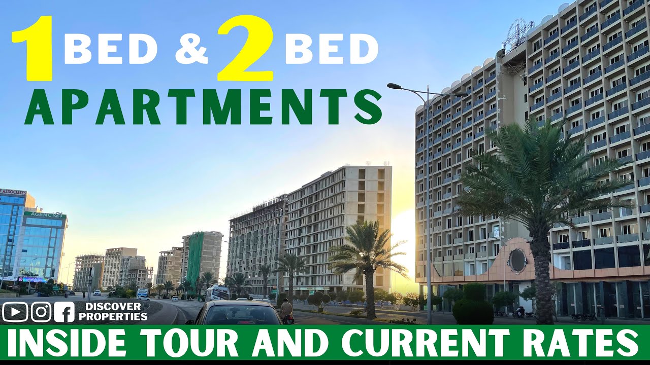 Inside Tour of 1&2 Bed Apartment Bahria Town Karachi.