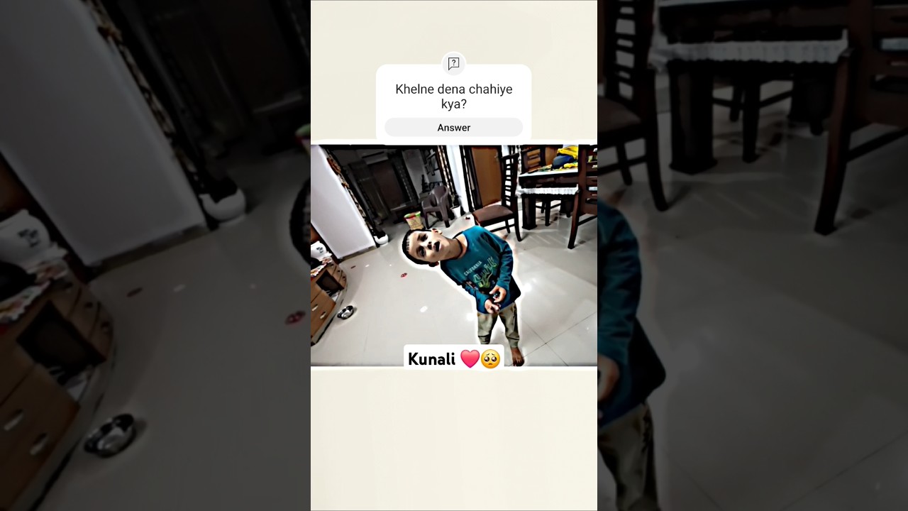 Kunali ko dara diya 🥺 Ghar mein koi nahi hai 😕 #trending