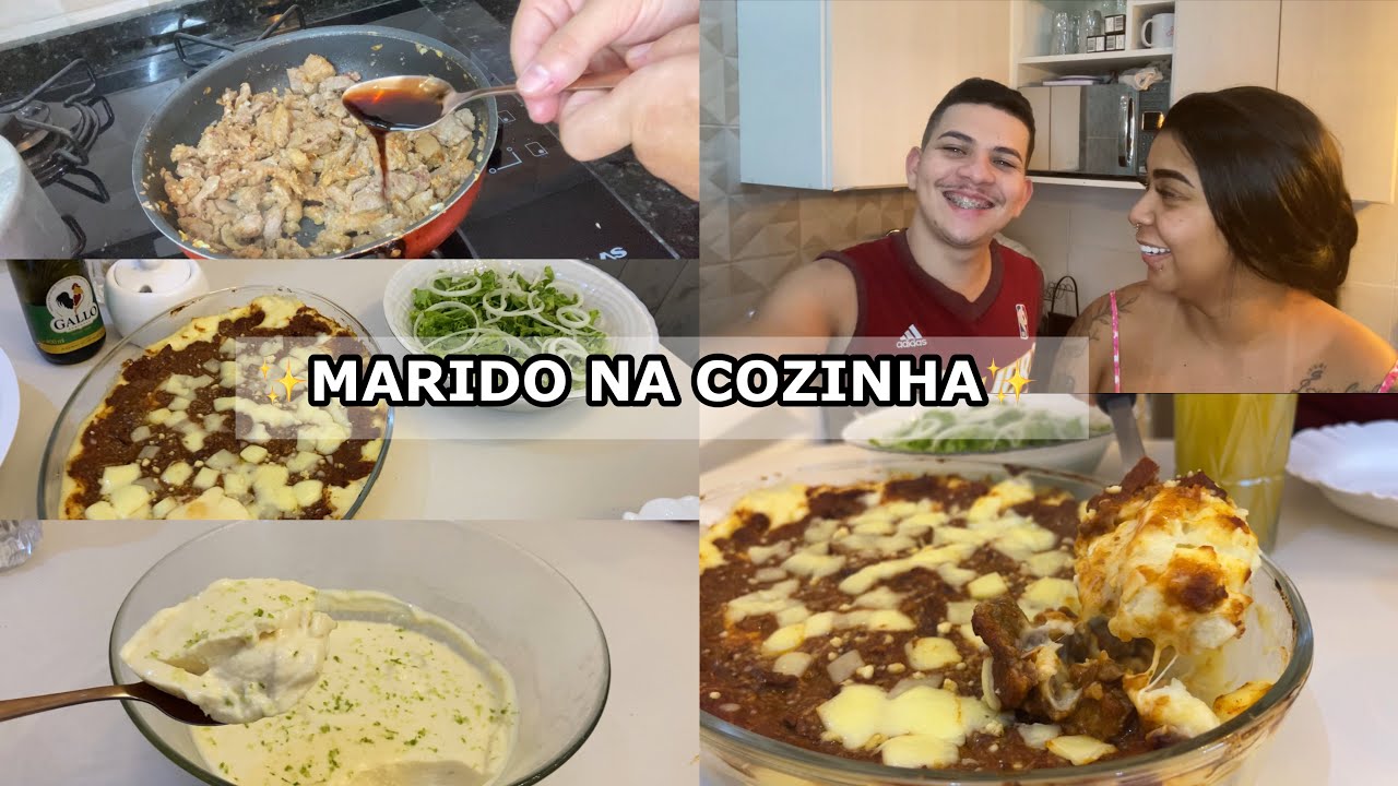 MARIDO NA COZINHA| Carne picadinha cremosa + Mousse de limão SEM liquidificador 😋✨