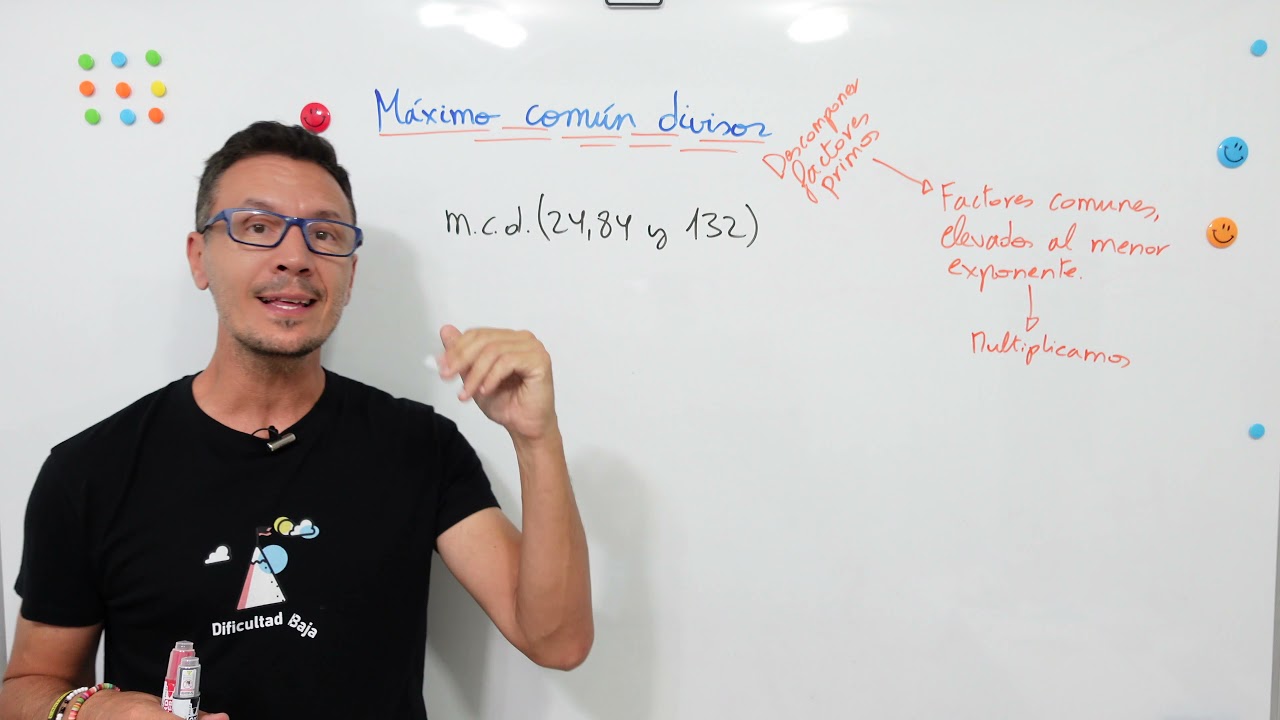 MÁXIMO COMÚN DIVISOR, descomponiendo en factores primos