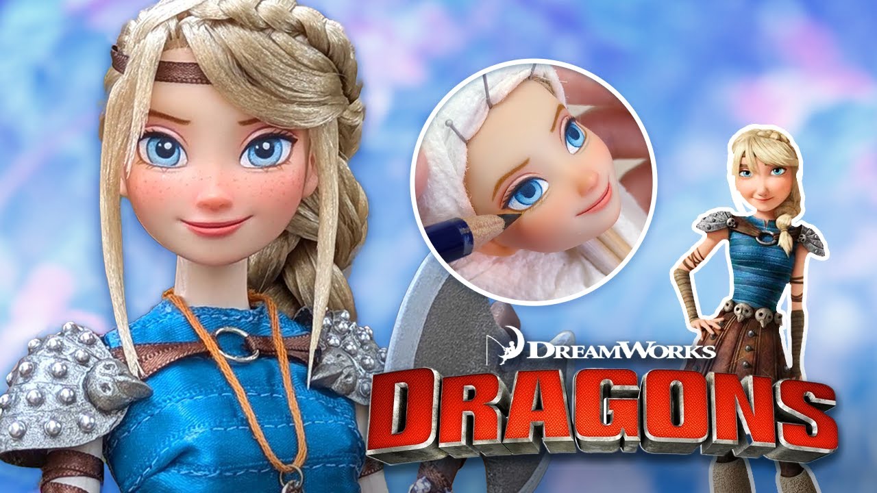 Преображение куклы Астрид | Полный видеоурок по преображению куклы 🐉