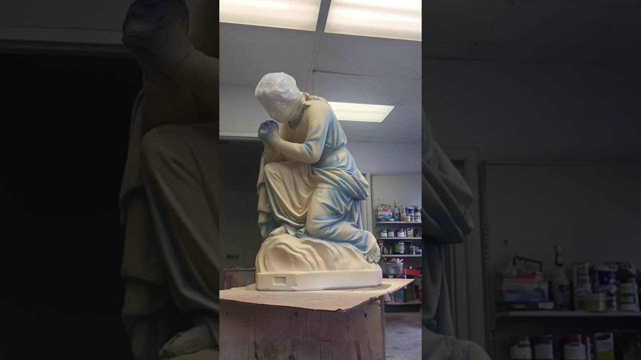Angel statue restoration