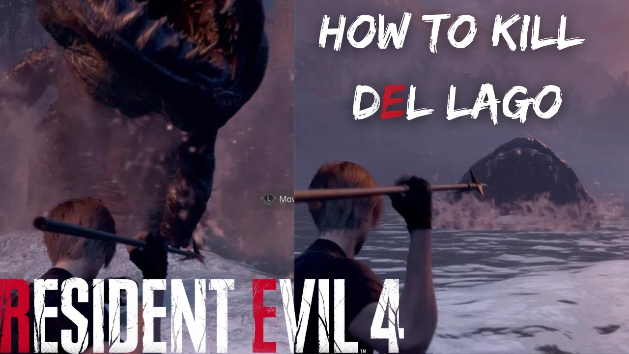Resident Evil 4 Remake Lake Boss Fight - Del Lago Fight | How To Kill Lake Boss Del Lago