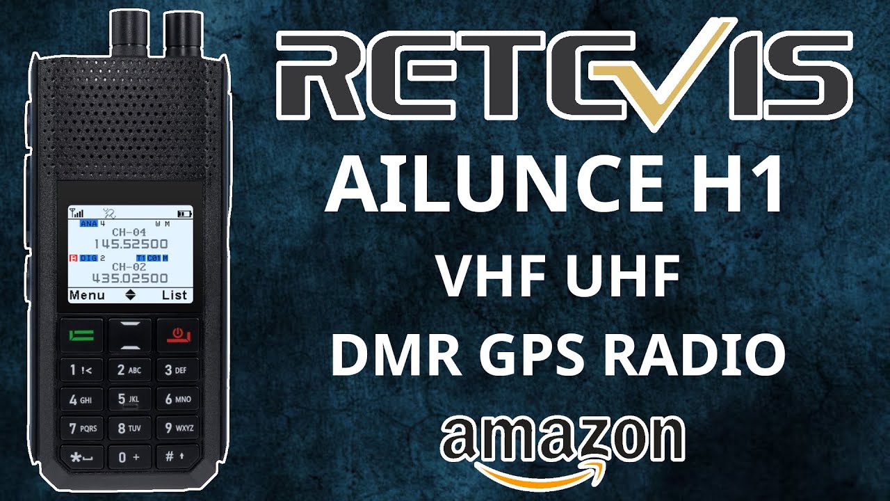 Retevis Ailunce H1 DMR radio con GPS ed APRS recensione, codeplug ed aggiornamento firmware Amazon