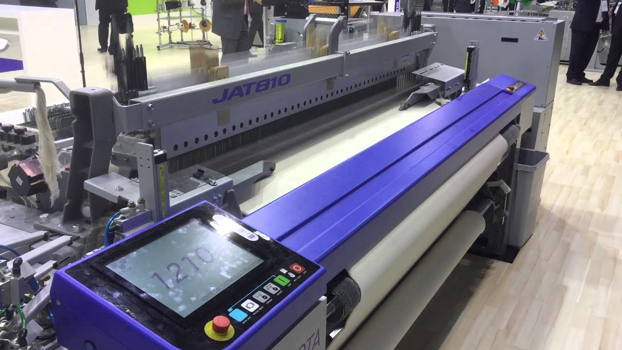 TOYOTA AIR JET LOOMS JAT 810 JA4S-190 CM RUNNING AT 1200 RPM