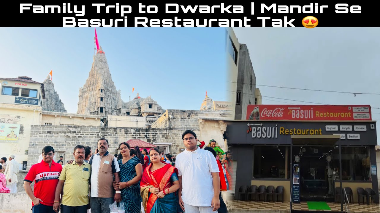 Exploring Dwarka with Family | Temple Darshan & Tasty Food 😋”