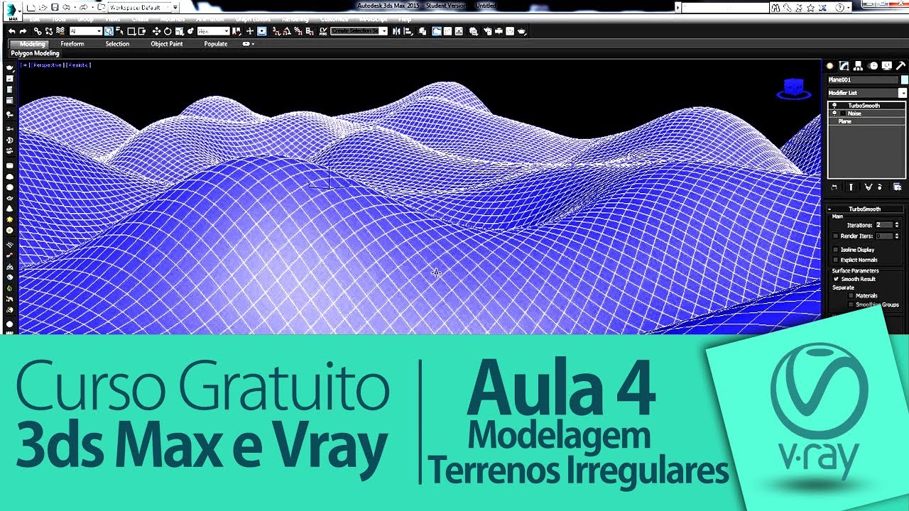 Modelando Terreno Irregular no 3ds Max | Aula 4 | Curso Gratuito de 3ds Max e Vray