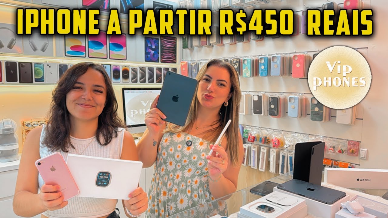 IPHONE A PARTIR DE R$450 REAIS!!! PROMOÇÃO MÊS DE ABRIL - VIP PHONES SANTA IFIGÊNIA