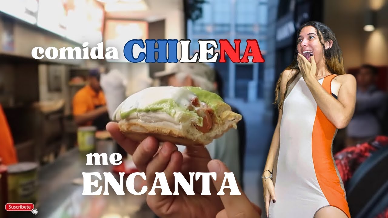 cubana REACCIONA  a la COMIDA CALLEJERA en CHILE