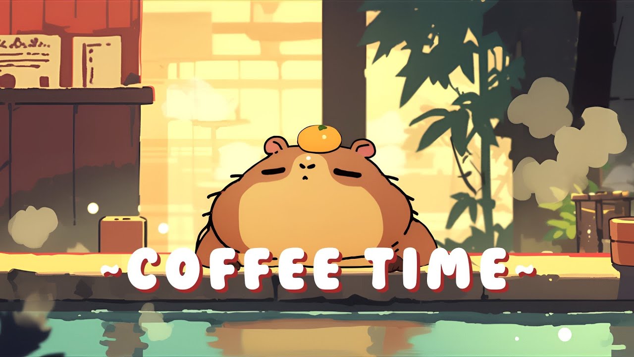 [60 Minutes] Capybara Study Beats | Calm Music for Focus & Study 🦫 🎮 ☕