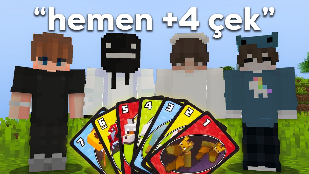 Minecraft'ta Aşırı Eğlenceli UNO Modunu Deniyoruz...