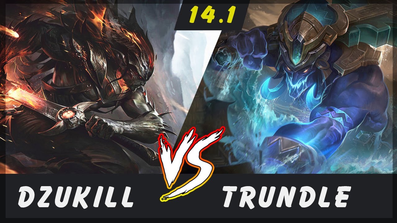 Dzukill - Yasuo vs Trundle TOP Patch 14.1 - Yasuo Gameplay