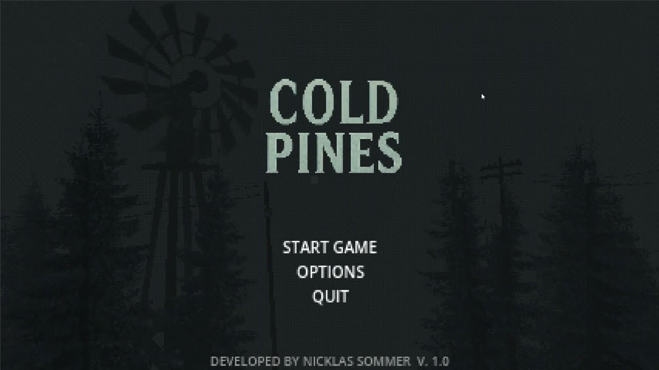Cold Pines- Indie Horror Game Playthrough