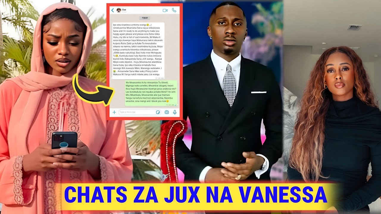 SIRI NJE! Priscilla Amnasa Jux Akichati Na Vanessa Mdee! Ona message Zote Walizo tumiana