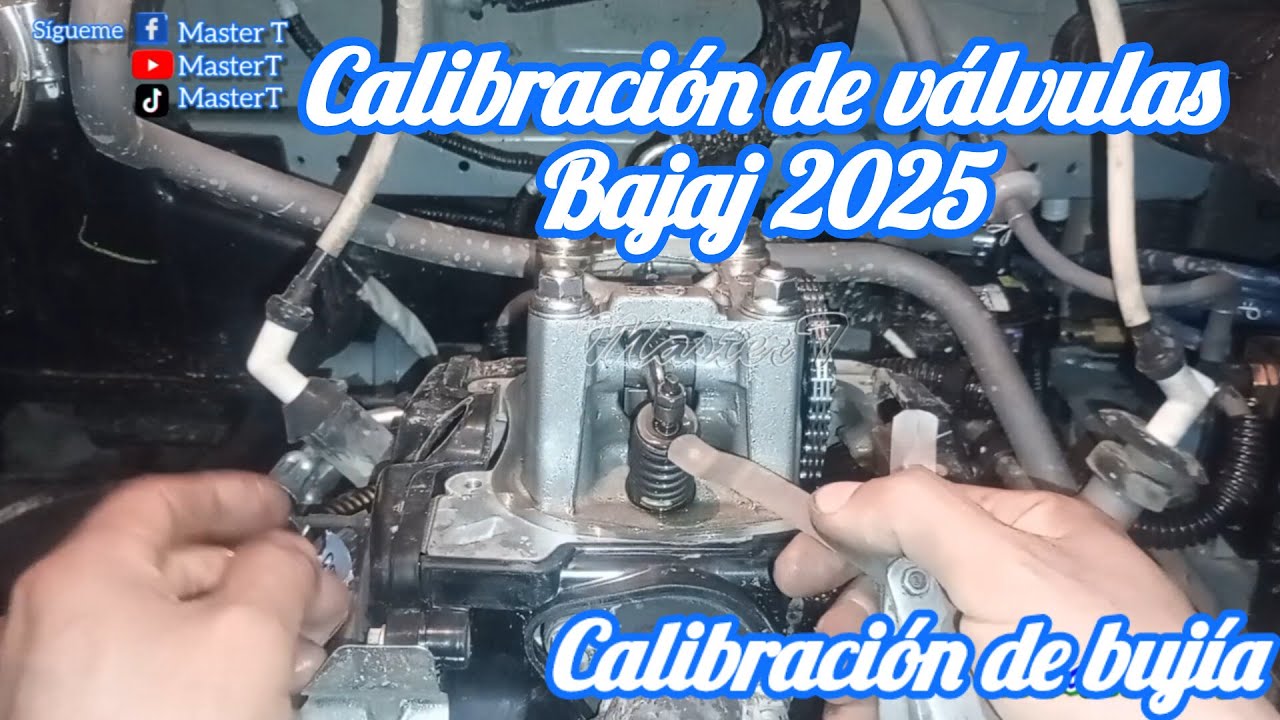 BAJAJ 2025 CALIBRACION DE VALVULAS DE MOTOTAXI BAJAJ, ENCONTRE LA LUZ DE VALVULA  ABIERTA