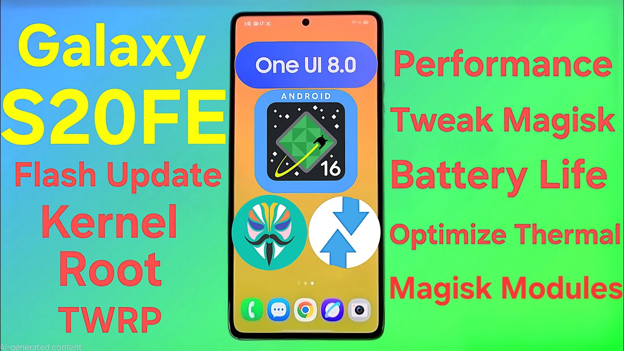 Galaxy S20FE OneUI8[Android16] - Update Kernel | Root | TWRP