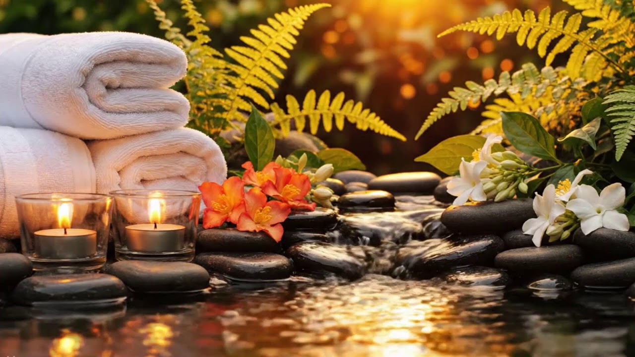 Relaxing Spa Music 🌼 Stress Relief Music, Insomnia Cure, Heal Stressed Mind,Calm Piano Magic 44