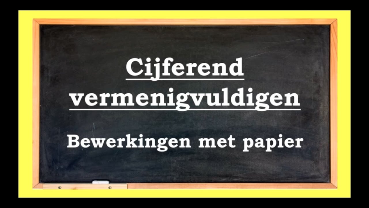 Meester Nicky TV cijferend vermenigvuldigen