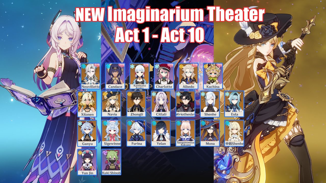 New Imaginarium Theater Act 1 - Act 10 | Genshin Impact