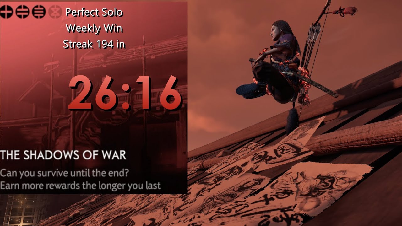 Shadows of War (6-я неделя): Идеальная серия побед в одиночном режиме NMSV (еженедельная серия №1...