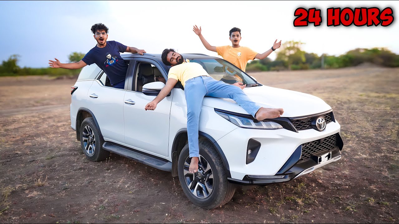 24 Hours in Fortuner Challenge - आज तो बैंड बज गया 😵