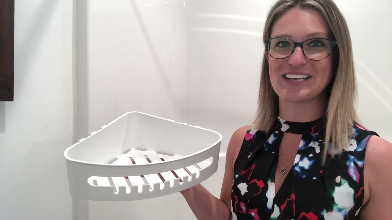 Review of LEVERLOC Corner Shower Caddy Suction Cup NO-Drilling Removable Bathroom Shower Shelf