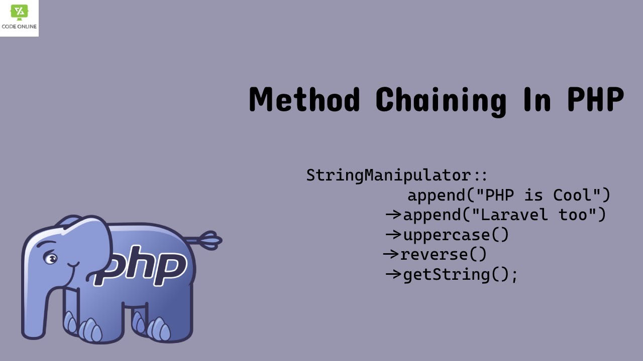 Have you ever tried Method Chaining in Laravel/PHP? Learn Method chaining Now.