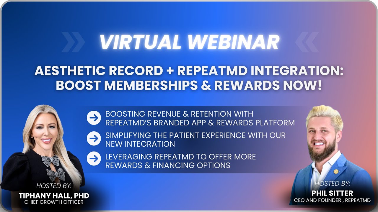 Aesthetic Record + RepeatMD Integration: Boost Memberships & Rewards Now!