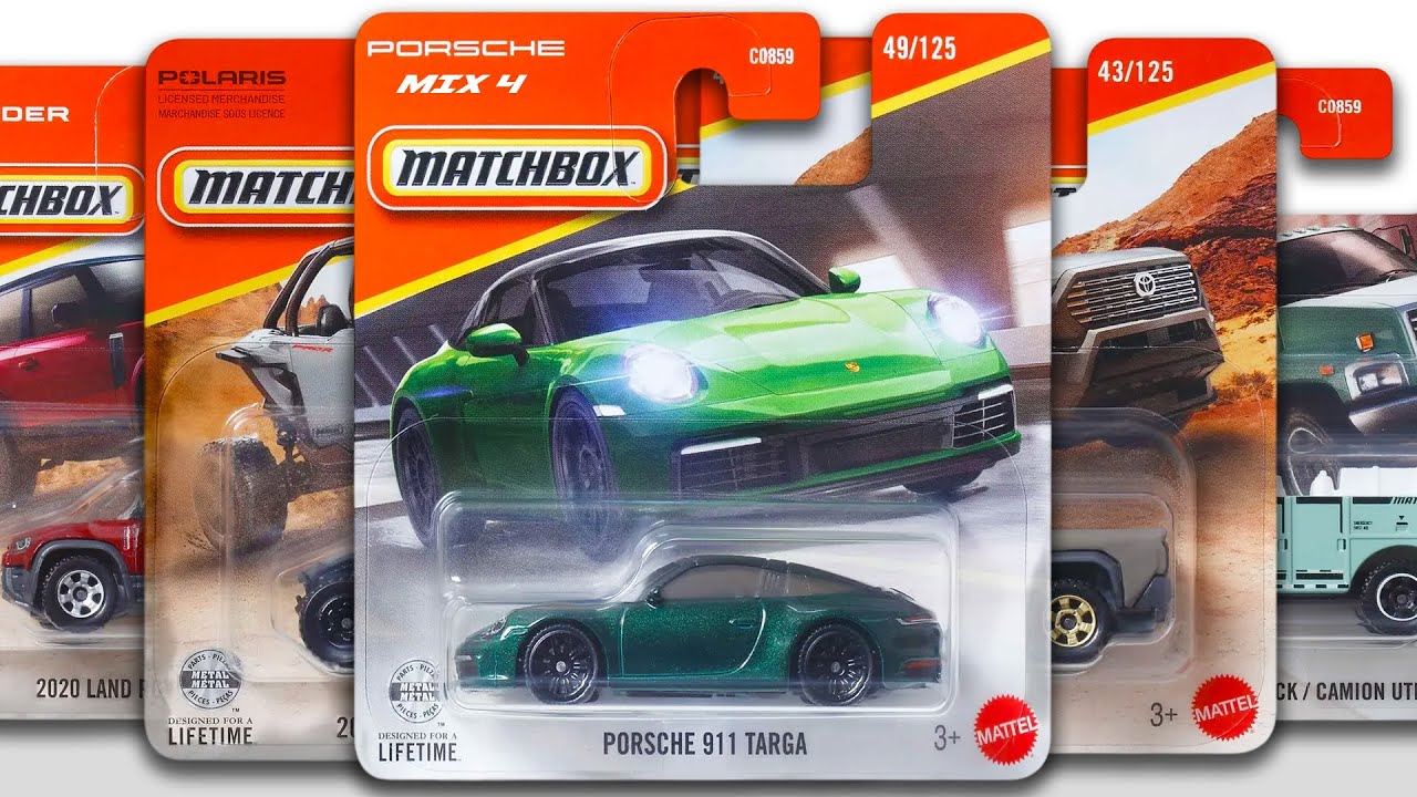 Витрина - Matchbox New Basis Mix 4, Honda Ridgeline, Porsche 911 Targa, Tacoma, Mazda 3 и многое ...