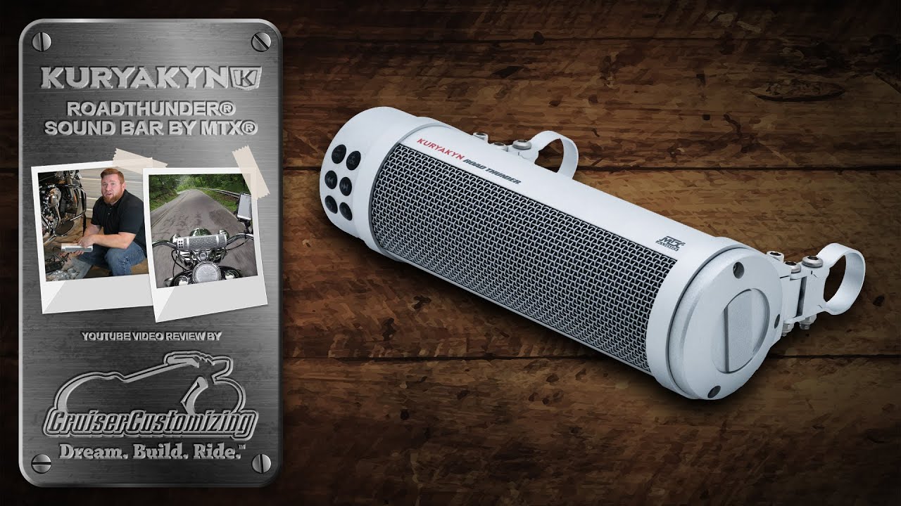 Kuryakyn RoadThunder Sound Bar By MTX Install & Review