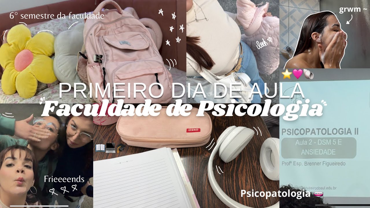 1° dia de aula na faculdade ⭐️ | psicologia, estágio, grwm 
