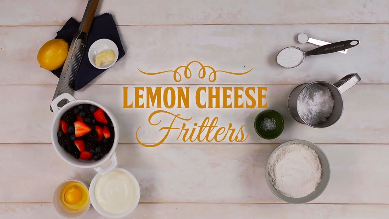 Lemon Cheese Fritters
