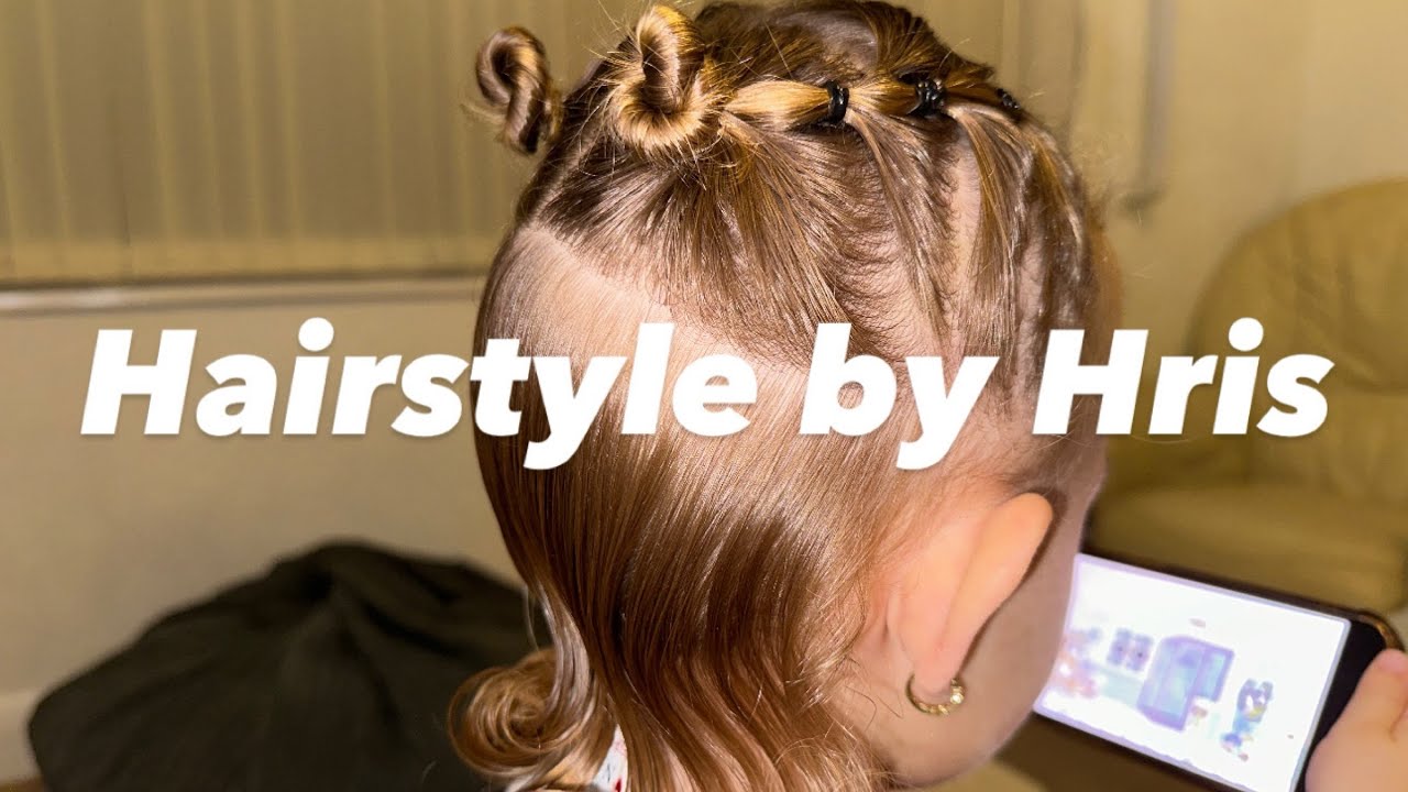 Unique Rubber Band Kids Hairstyle 🐌