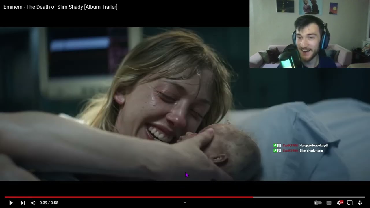 HİPNEZİ ''EMİNEM - THE DEATH OF SLİM SHADY ALB&Uuml;M TRAİLER'' İZLİYOR