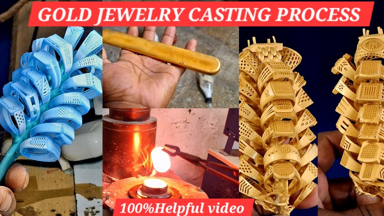 GOLD JEWELRY CASTING // गोल्ड जेवेलरी कास्टिंग // Jewellery Casting //  Gold Casting