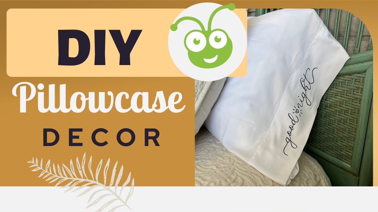 Easy Custom Bed Decor on a Budget! Cricut Pillow Covers!