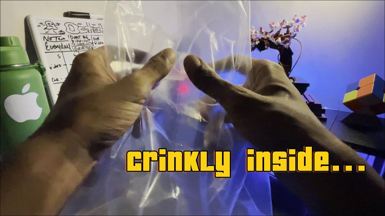 Spine tingling crinkles 🥴 ASMR| Plastic bag (NO TALKING)