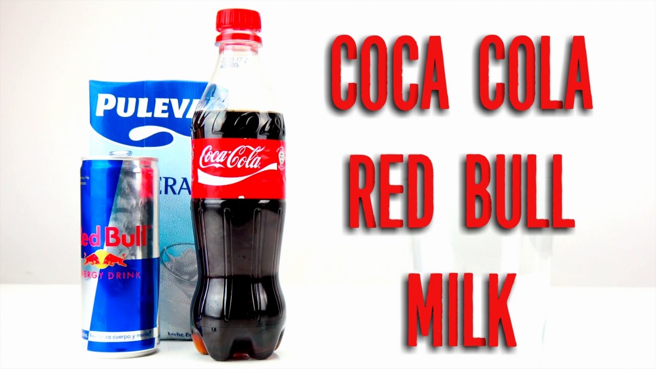 COCA COLA, RED BULL and MILK EXPERIMENT