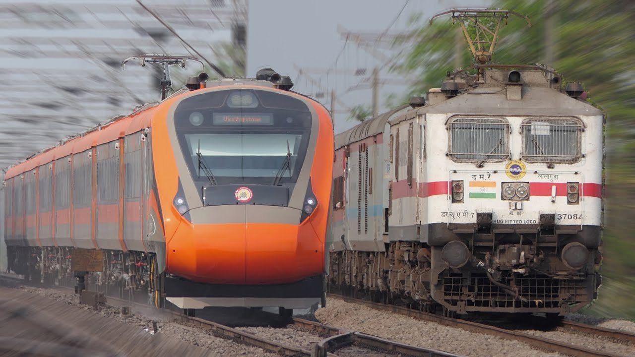 130 Kmph High SPEED Trains | Saffron VandeBharat + Rajdhani SF + Konark + Coromondel SF | I R