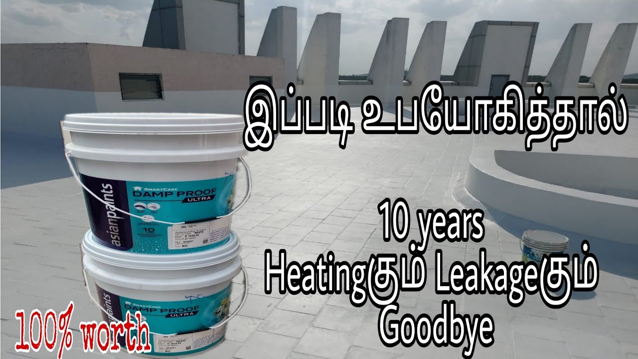 Asian Paints Damp Proof Ultra தமிழ் (Step By Step Process)10Years Waterproofing 100%