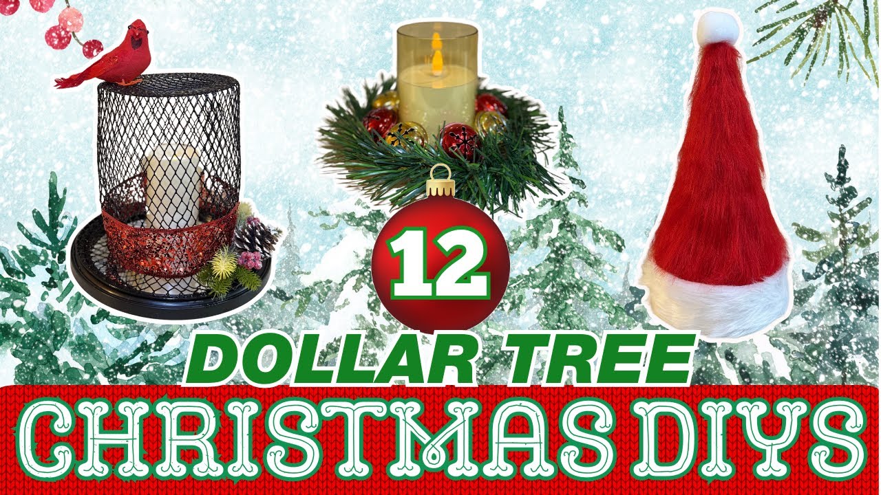 No Time? No Problem! 12 EASY Last-Minute Christmas Dollar Tree DIYS & Crafts 🎄🎨