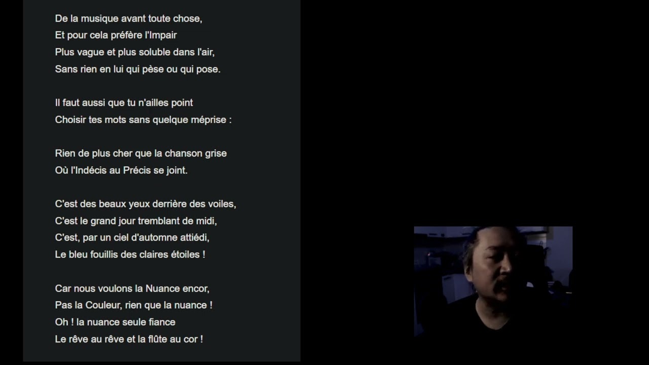 Art Po&eacute;tique, de Paul Verlaine