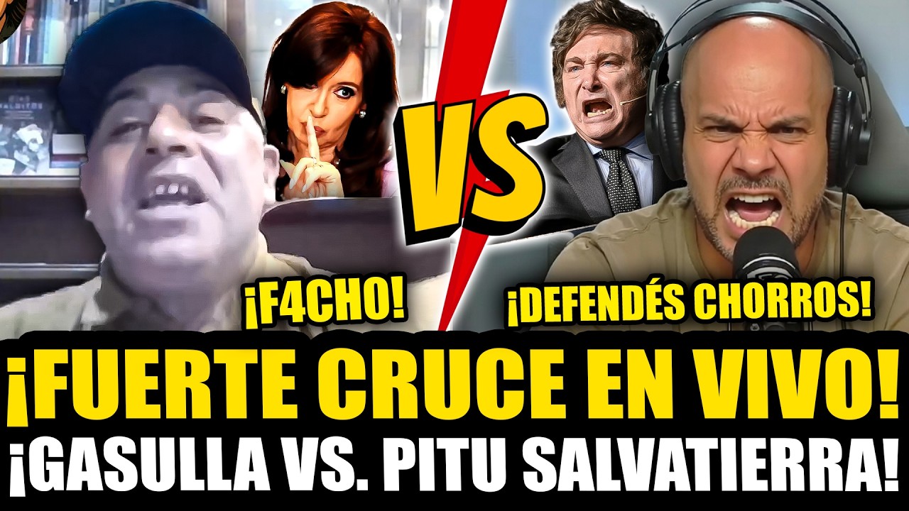 ¡GASULLA CRUZÓ FUERTE AL PITU SALVATIERRA QUE DEFENDÍA A CRISTINA Y BANCÓ A MILEI!