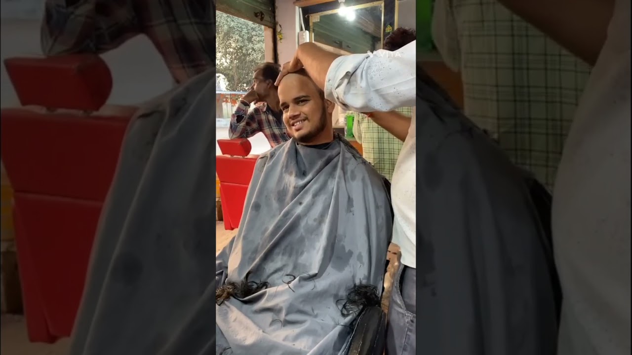 Cute guy shaved his full head full video#takla #mundan #tind #bald visit@SonuPatelVlogs-fn9of