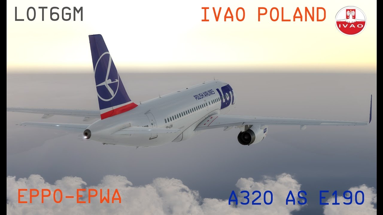 IVAO ||| Mój pierwszy lot na Ivao || Lot6GM || EPPO - EPWA
