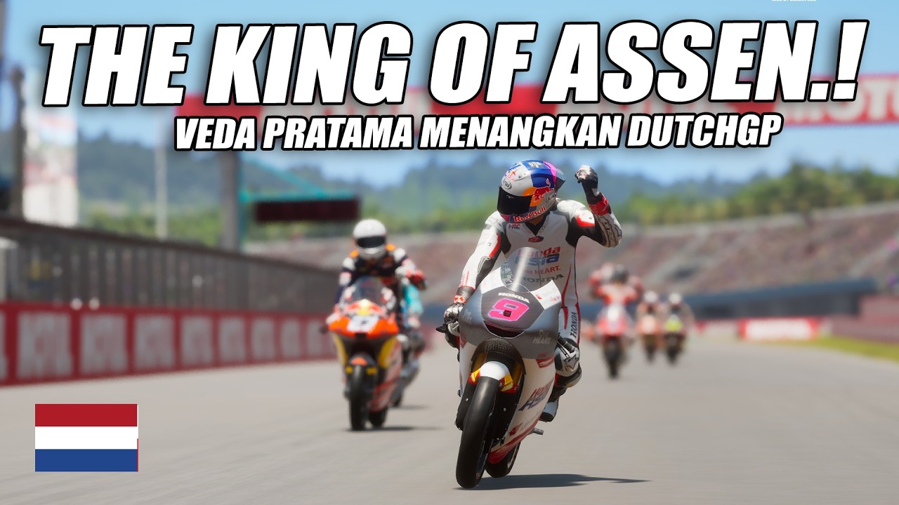 MotoGP™️2026❗THE KING OFF ASSEN VEDA PRATAMA😎❗KEMENANGAN PERDANA RIDER INDONESIA🔥❓#DutchGP 🇳🇱