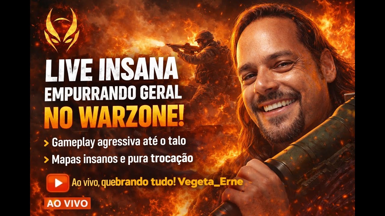 💥🔥 LIVE WARZONE AO VIVO | CAÇADA INSANA + JOGADAS AGRESSIVAS 🔥💥