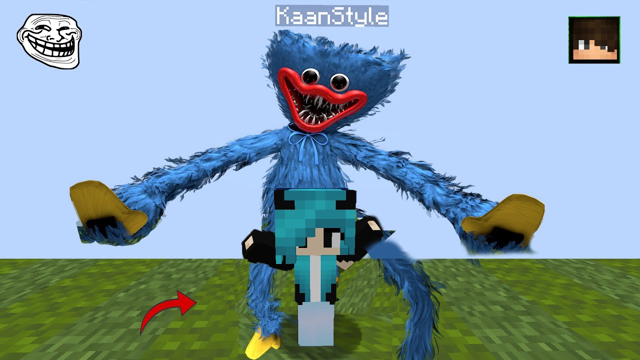 HUGGY WUGGY OLUP İLAYDAYI TROLLEDİM! (ÇILDIRDI) 😂 - Minecraft