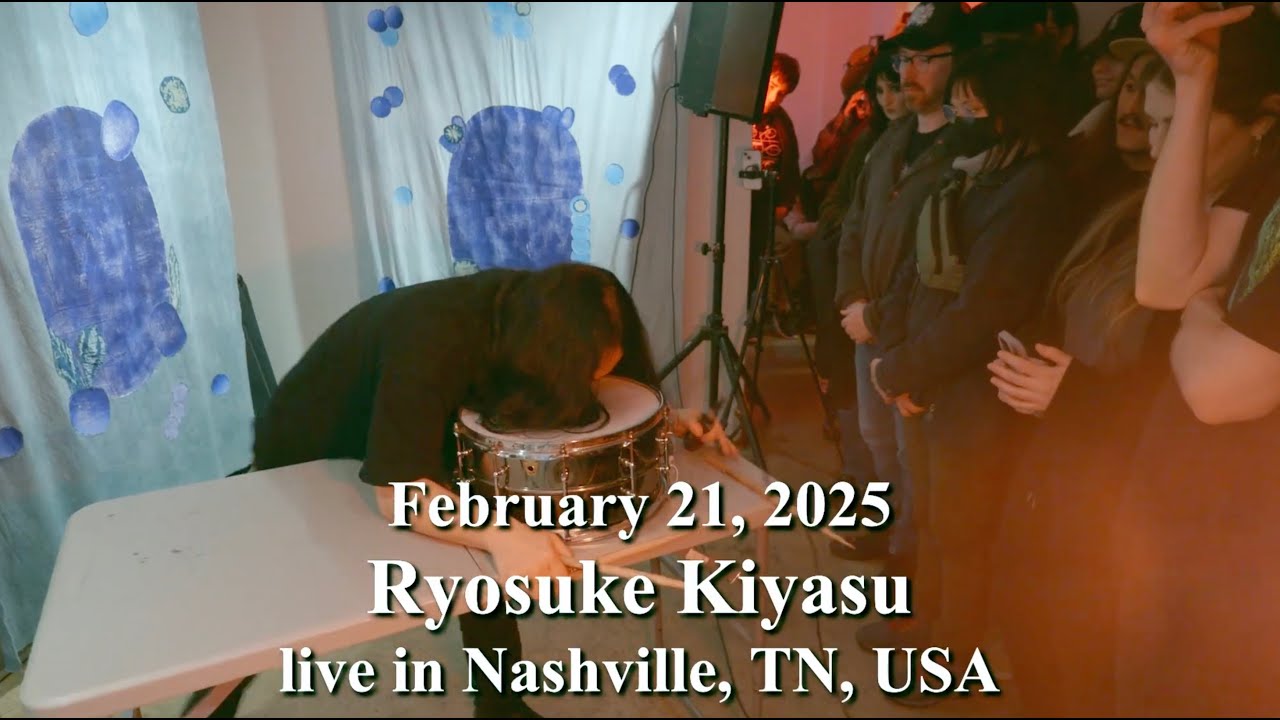 [Highlights] February 21, 2025 @RyosukeKiyasu snare drum solo show in Nashville, TN, USA